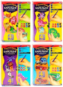 Купить Барельєф мал РГБ-02-01,02,03, "Danko Toys", 6 видів, у коробці оптом с доставкой