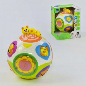 Купить Развивающая игрушка Веселый шар 938 "Hola" вращается, световые и звуковые эффекты, англ. озвучивание, в коробке оптом с доставкой