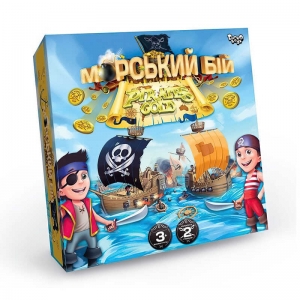 Купить Настільна розважальна гра "Морський бій Pirates Gold" G-MB-03U УКР. "Danko Toys" оптом с доставкой