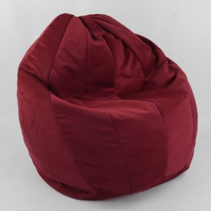 Купить Крісло-мішок "Груша" 207000412 пінополістеролова кулька, тканина велюр, колір бордо "Homefort" оптом с доставкой