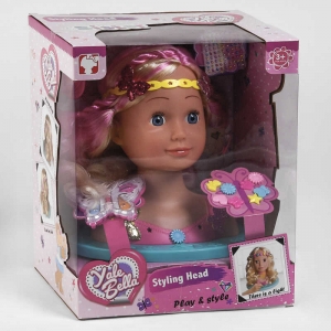 Купить Лялька-Голова YL 888 C Манекен для зачісок та макіяжу, світловий ефект, з аксесуарами, в коробці оптом с доставкой