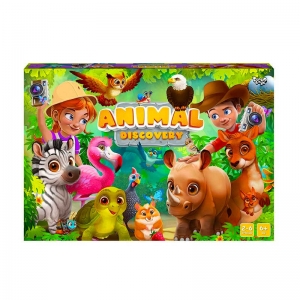 Купить Настільна розважальна гра "Animal Discovery" G-AD-01-01U УКР. "Danko Toys" оптом с доставкой
