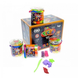 Купить Креативна творчість "Тісто для ліплення" Fluoring" TMD-FL-12-01U туба, 12 кольорів "Danko Toys" оптом с доставкой