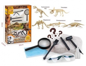 Купить Розкопки динозаврів 80100 гіпсова плита, інструменти для розкопки, в коробці оптом с доставкой