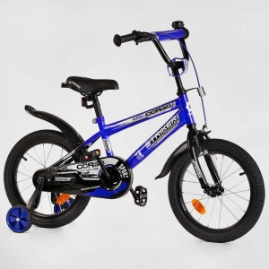 Купить Велосипед 16" дюймов 2-х колёсный "CORSO" STRIKER EX - 16007 ручной тормоз, звоночек, доп. колеса, СОБРАННЫЙ НА 75% оптом с доставкой