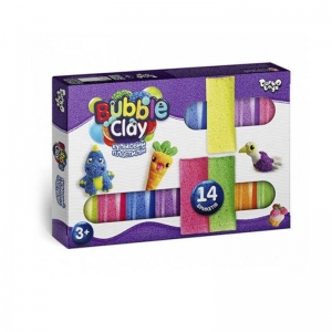 Купить Кульковий пластилін "Buble Clay" BBC-05-01U УКР. "Danko Toys", 14 шт оптом с доставкой
