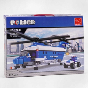 Купить Конструктор AUSINI 23604 "Поліційний гелікоптер", 599 леталей, в коробці оптом с доставкой