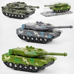 Купить Танк 383-23 D/24D/24D1 "Tank Model", 2 кольори, світло, інерція, тріскачка, рухоме дуло, у слюді оптом с доставкой