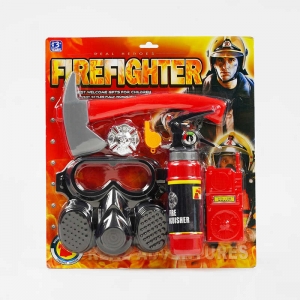 Купить Набір пожежника 9006 A вогнегасник з пульверизатором, аксесуари, на листі оптом с доставкой