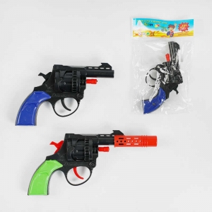 Купить Пістолет B 1 M 2 кольори, під пістони, 12 см, 8-зарядний, глушник, у пакеті оптом с доставкой