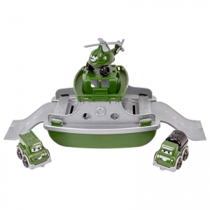 Купить Ігровий набір "Військовий транспорт" 9369 "Technok Toys" військовий човен, 2 машинки, гелікоптер оптом с доставкой