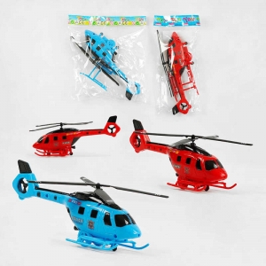 Купить Гелікоптер 147 2 кольори, заводний механізм, у пакеті оптом с доставкой