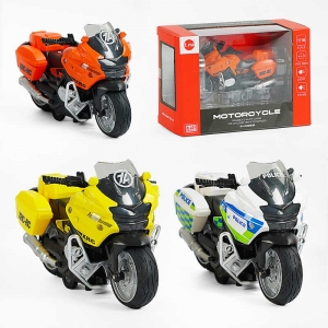 Купить Мотоцикл TN 1231 B 3 види, металопластик, світло, звук, інерційний механізм, в коробці, ВИДАЄТЬСЯ ТІЛЬКИ МІКС ВИДІВ оптом с доставкой
