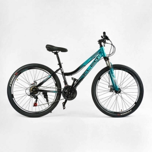 Купить Велосипед Спортивний Corso «KLEO» 26" дюймів KL-26088 рама сталева 15’’, перемикачі Saiguan, 21 швидкість, зібран на 75% оптом с доставкой