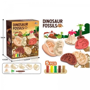 Купить Тісто для ліплення 5833 C "Динозаври", 5 кольорів тіста, молди, в коробці оптом с доставкой