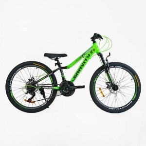 Купить Велосипед Спортивний Corso «GRAVITY» 24" дюйми GR-24205 рама алюмінієва 12’’, обладнання Shimano 21 швидкість, зібран на 75% оптом с доставкой
