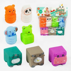 Купить Іграшки для ванни SCA 99-7 D “Тваринки”, 7 штук, гумові, в пакеті оптом с доставкой