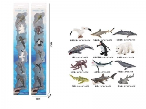 Купить Набір морських тварин KZ 956-032 F 2 види, 6 фігурок, в коробці оптом с доставкой