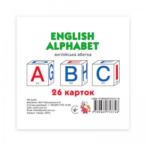 Купить Картки міні "Англійський алфавіт" 26 карток 9789669753748 "Jumbi" оптом с доставкой
