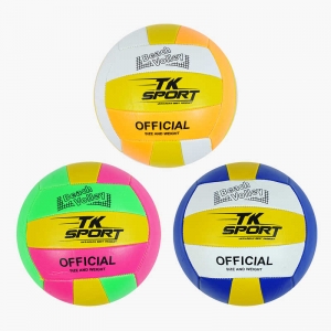 Купить М`яч волейбольний C 64667 "TK Sport", 3 види, м`який PVC, вага 280-300 грамів, розмір №5, ВИДАЄТЬСЯ ТІЛЬКИ МІКС ВИДІВ оптом с доставкой