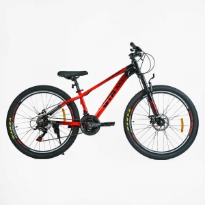 Купить Велосипед Спортивний Corso «GTR-3000» 26" дюймів GTR-2608 ГЛЯНЕЦЬ, рама алюмінієва 13``, обладнання Shimano 21 швидкість, зібран на 75% оптом с доставкой
