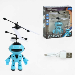 Купить Робот літаючий HFD 817 підсвічування, сенсорне керування, вбудований акумулятор, USB-кабель, в коробці оптом с доставкой