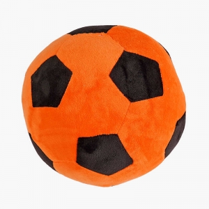 Купить М’яка іграшка м’яч 65629 колір помаранчево-чорний, 22см "Bimbo" оптом с доставкой